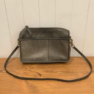 Vintage Coach Purse Distressed Green Leather